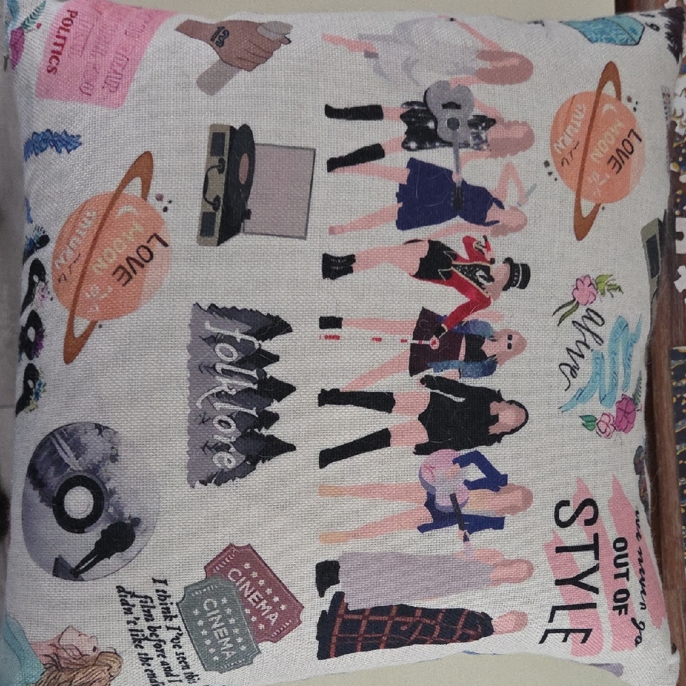 Trendy Taylor Swift Throw Pillow